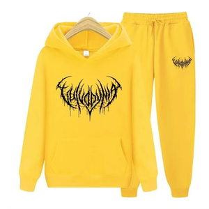 Chándal Deportivo Informal con Capucha y Pantalones Cortos para Hombre, Conjunto de Dos Piezas Transpirable con Logotipo Personalizado, Novedad Unisex - Product Image 1