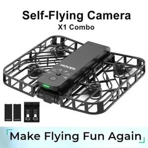 HOVERAir X1 Combo Drone autonome de poche avec caméra, décollage de la paume à une touche, 1km, transmission d'image, moteur sans balais - Product Image 1