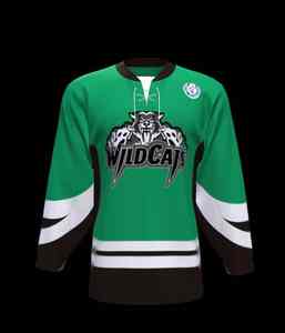 เสื้อกีฬาฮอกกี้น้ำแข็งใส่ได้ทั้งชายและหญิงเสื้อเจอร์ซีย์สไตล์ล่าสุดพิมพ์ชื่อทีมด้วยเทคนิคการระเหิดงานตามสั่ง - Product Image 1