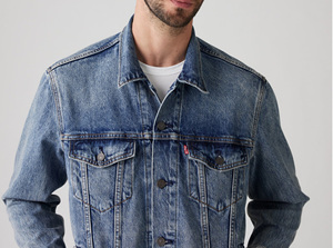 Chaqueta vaquera lavada Vintage personalizada de alta calidad OEM para hombre, diseño Reversible, cuello levantado, patrón de letras, logotipo frontal, forro polar - Product Image 4