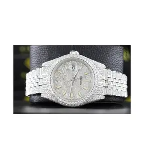 Luxury Brand Design Quartz Diamond Watch for Men Iced Out Hip Hop Watch with Fancy Style Waterproof Watch