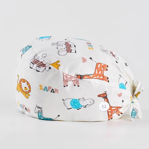 Gorro quirúrgico de primera calidad con nudo de corbata de panel trasero de gran tamaño y diseño enfocado en la comodidad para hombres y mujeres - Product Image 4