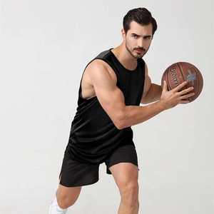 Camiseta sin mangas de gimnasio para hombre OEM 100% algodón Stringer entrenamiento deportes Fitness Casual Split diseño de secado rápido transpirable camiseta sin mangas de punto - Product Image 3