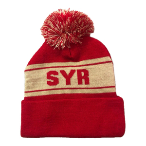 Best Embroidered Beanie Hat Black Red Cuffed Unisex Adult <b>Winter</b> <b>Cap</b> Casual Style 100% Acrylic Knitted Pom Pom Top - Product Image 6