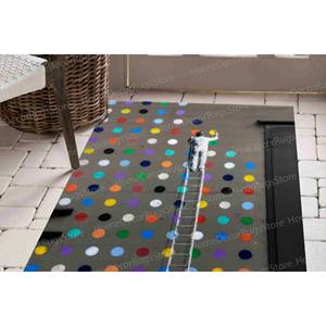Alfombras Pintadas, Alfombras con Diseño de Puntos de Banksy, Alfombras Decorativas, Alfombra de Interior, Alfombra Suave No Tejida - Product Image 4