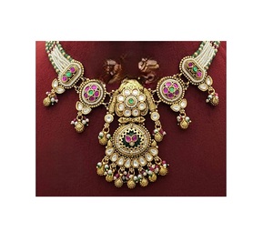 Conjunto de Collar y Aretes de Diseño Exclusivo con Acabado Dorado de Primera Calidad para Bodas, Colección para Mujer - Product Image 2
