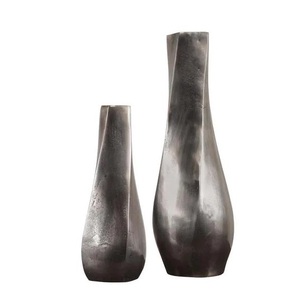Luxurious Brass & Aluminium Metal Handmade Flower <b>Vases</b> for Hotel Home or Farmhouse Decoration Elegant Tabletop Design - Product Image 2