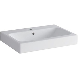 Lavabo Geberit ICon Blanco 600x485mm con Orificio para Grifo y Desbordamiento, Producto GEBERIT - Product Image 1