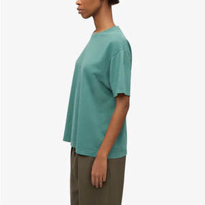 Camiseta Extra Grande Ecológica de Verano para Mujer con Logotipo Personalizado de Fábrica - Alta Calidad 100% Algodón Corte Holgado - Product Image 3