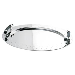 Bandeja de servicio de metal de lujo, plato de diseñador hecho a mano pulido brillante, bandeja de servicio de metal al por mayor con estilo clásico - Product Image 1