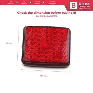Reflector de Parachoques Trasero BSP1118 1 Pieza 1348401080 para Doblo Ducato Boxer Jumper Relay - Product Image 6