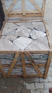 2025 bạc đá tự nhiên ngoài trời Vườn bước <span class=keywords><strong>flagstone</strong></span> kích thước bất thường điên lát đá gạch cho đường lái xe được thực hiện trong TURKIYE - Product Image 3