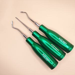 Hot Selling <b>Dental</b> Elevator Set Black Gold Stainless Steel Luxating & Serrated <b>Dental</b> Root Elevators for Tooth Extraction - Product Image 1