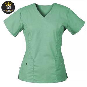 ชุดสครับสำหรับผู้หญิงชุดสครับสีทึบพร้อมกระเป๋าปากีสถาน - Product Image 2