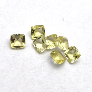 Alta calidad 0.72cts Limón Topacio Piedras preciosas sueltas 5x5mm Cojín amarillo natural Faceta Iroc Ventas Fabricante superior Proveedor - Product Image 6