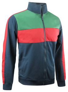 Conjunto de chándal de entrenamiento a prueba de viento Vintage personalizado para hombre, cortavientos liso de nailon con colores de contraste, material de neopreno - Product Image 4