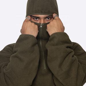 เสื้อฮู้ดบalaclava แบบใหม่ทันสมัย ผ้าเชอร์ปา อุ่นหนา น้ำหนักมาก ใส่ได้ทั้งชายและหญิง เสื้อฮู้ดซิปสี่ส่วนสำหรับฤดูหนาว - Product Image 1