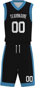 Uniforme de baloncesto de sublimación unisex profesional personalizado de talla grande árbitro antibacteriano transpirable 100% poliéster - Product Image 2
