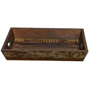 Factory Price Food Serving Tray New Design Large Wooden Serving Tea Tray Food Serving Tray Factory Wholesale Made by mango Wood - Product Image 2