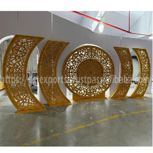 Décor d'arche métallique de style marocain pour mariage, DST Exports, découpe au laser, mariage chrétien anglais, cadre de luxe pour mur arrière, scène, Fidji - Product Image 4