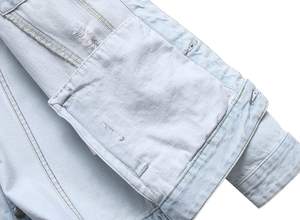 Vestes en jean en coton 100% avec design personnalisé, style streetwear, vente chaude, vêtements de rue pour hommes, veste en jean pour hommes - Product Image 6