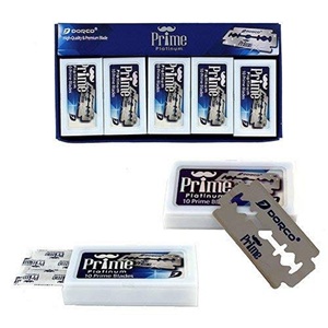 Lames de rasoir de sécurité jetables à double tranchant Derco D08639 ST300 Platinum |   Lot de 1 000 pièces en vrac |   Rasoir pour le visage et le corps en acier inoxydable - Product Image 1