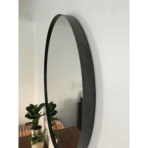 Black Circle <b>Mirror</b> for <b>Wall</b> Bathroom Entryway Living Room Bedroom Decor <b>Small</b> Metal Frame <b>Round</b> <b>Mirror</b> - Product Image 4