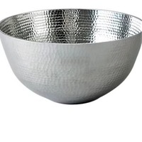 Bol à pâte en acier inoxydable, finition mate, style classique, logo personnalisé, taille sur mesure, en stock, pour table de cuisine, cadeau d'affaires, décoration