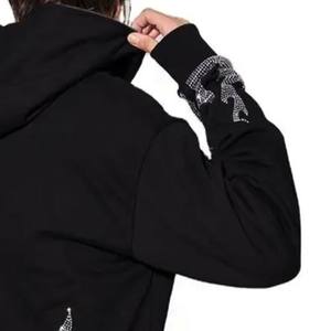 Durable Material Men <b>Rhinestone</b> <b>Hoodies</b> Available in Wholesale Rate Custom Made Men <b>Rhinestone</b> <b>Hoodies</b> With Premium Quality - Product Image 6