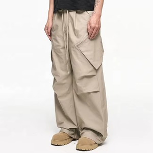 Pantalon Cargo Décontracté Homme 100% Coton, Taille Mi-Haute Élastique, Grande Taille, Léger, Respirant, Multi-Poches, Coupe Ample – Vente en Gros OEM - Product Image 3