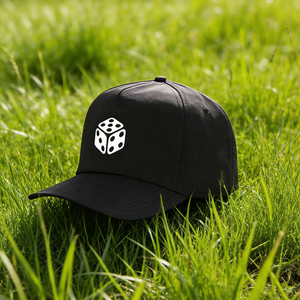 Casquettes de golf noires à visière incurvée, 6 panneaux, broderie de logo personnalisée, casquette de performance, sangle en nylon, snapback, casquettes de baseball - Product Image 4