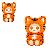 Peluche Costume de Chat Rose avec Nœud Décoratif, Détail Ventre Blanc et Rouge, Matériaux Mixtes, Jouet Mignon Rembourré, Cadeau pour Enfants, Jouet Kawaii, Poupée en Vinyle