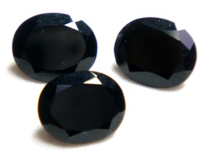 PDM Gems Natural Oval Shaped Faceted Cutting Stones Calibrated <b>Black</b> Color Onyx Stone Jewelry Making Handmade Loose Gemstones - Product Image 2