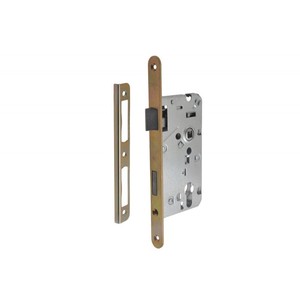 Mortaise LOB YETI 72/55, PZ gauche, galvanisé jaune avec plaque de frappe, plaque de 235mm - Product Image 1