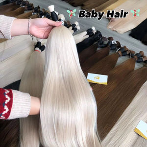 Vente en gros Extensions de cheveux humains russes et vietnamiens de qualité Remy Modèle de perruque indienne brute Paquets en vrac Livraison gratuite Prix de gros - Product Image 1