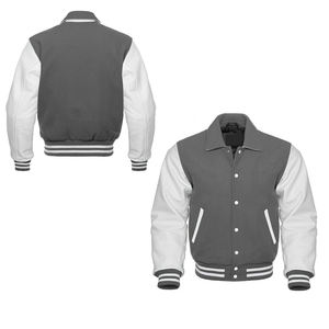 Chaqueta universitaria clásica unisex, diseño personalizado de alta calidad con cuello levantado, ideal para uniformes de equipo y ropa de calle - Product Image 4