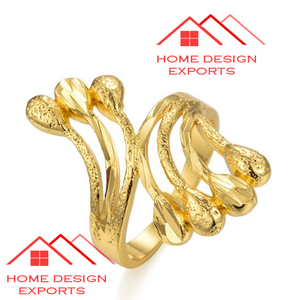 Vente chaude finition dorée aluminium métal hôtel de luxe décor de mariage rond de serviette en métal avec logo personnalisé - Product Image 1