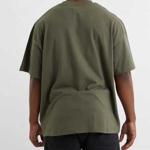 T-shirt surdimensionné simple d'impression de logo personnalisé de T-shirt de coton pour les hommes - Product Image 2