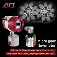 Micro Oval Gear Flowmeter Deionized Water Coolant Alcohols Positive Displacement Flow Meter for Mini Flow