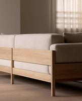 Massivholz-Sofa-Basisgestell Langlebige Wohnzimmermöbel für Apartments, Hotels, Gastronomie, Gewerbe, Schlafzimmer, Schulen Modernes Design