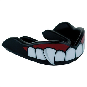 Protège-dents en coton de sport pour la boxe MMA Hockey Bouclier de gomme double couleur pour le basket-ball - Product Image 2