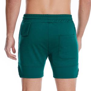 Short de fitness d'été pour hommes en coton respirant avec logo personnalisé Short d'entraînement pour la course à pied Sweat - Product Image 4