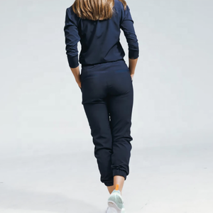 Conjuntos de uniformes de corte limpio con manga corta recortada y cuello alto para uso profesional - Product Image 3