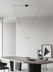 Cone d'éclairage sur rail LED 20W DC48V 4000K Système d'éclairage sur rail textile noir Nouveau éclairage de ceinture magnétique décoratif tissé moderne Intérieur - Product Image 5