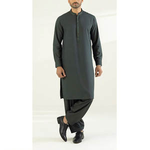 Meilleures ventes Qualité supérieure Dernier style Shalwar Kameez Pour Hommes Nouvelle Arrivée Hommes Brodés Kameez Shalwar - Product Image 1