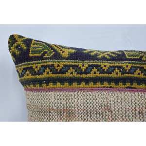 Coussin en laine multicolore de style bohème de 28x28 pouces Coussin tissé à imprimé floral vintage pour la literie et la décoration du sol Caractéristique portable - Product Image 2