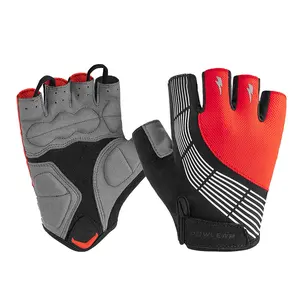 Cómodos guantes de ciclismo Guantes de bicicleta absorbentes de golpes Antideslizante Guantes de bicicleta de dedo corto Proveedores