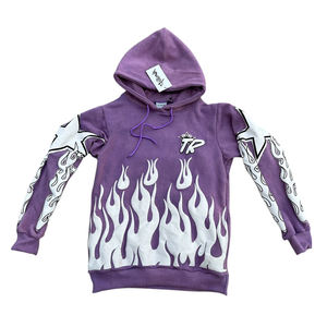 Vente en gros de sweat à capuche pour homme en coton épais de qualité, impression bouffante, pulls à capuche de luxe, impression surdimensionnée personnalisée, hiver solide - Product Image 1