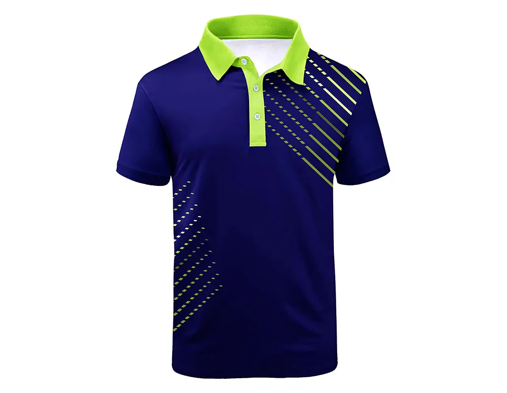 new arrival 100% polyester Men's quick dry Moisture Wicking sublimated Golf Polo T Shirts Short Sleeve sports Polo Shirt
