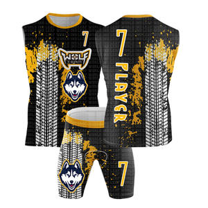 Uniformes de football 7v7 personnalisés de haute qualité, impression par sublimation haut de gamme, maillots légers et respirants personnalisés OEM pour garçons de grande taille - Product Image 1